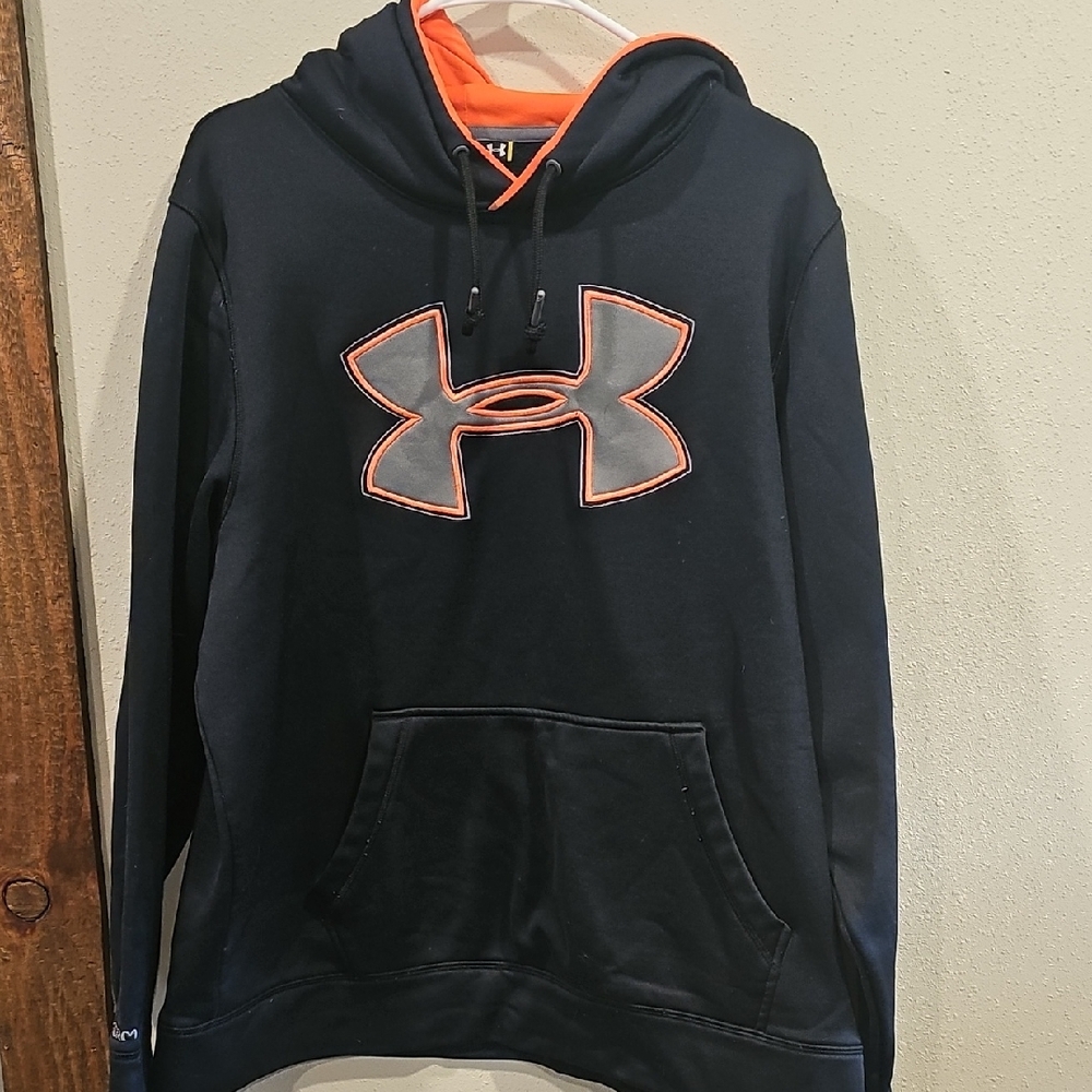 Under Armour Black and Orange Performance Sweater
